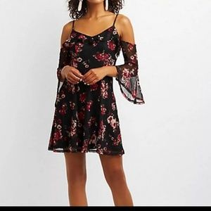 Offshoulder floral dress